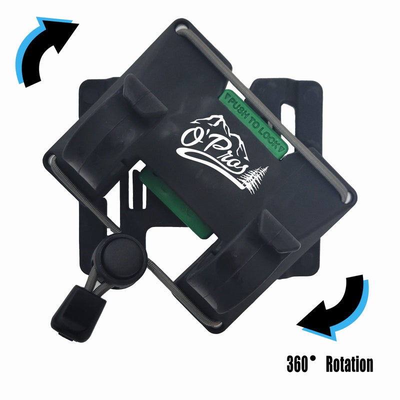 O'Pros Outdoor Professionals (Oâ€™Pros) Belt Clip Rod Holder â€“ Hands-Free - Slide Lock System with 360Â° Rotation for Fly Fishing and Spinning Rods - Image 3